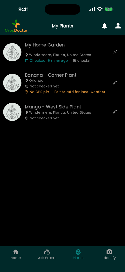 VVF CropDoctor — track plants and customer diagnoses